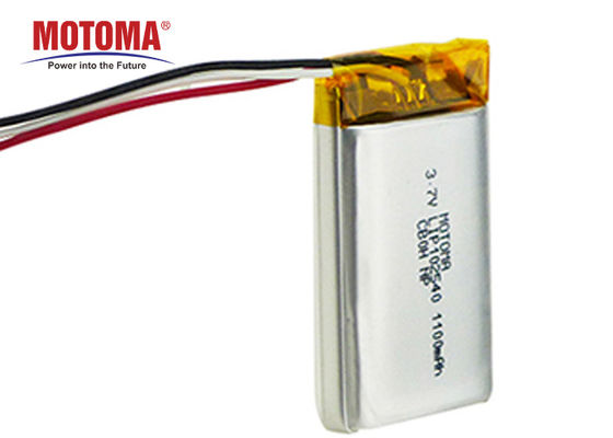 1100mah 3.7V Motoma電池、PCMが付いているLEDライト リチウム電池およびコネクター