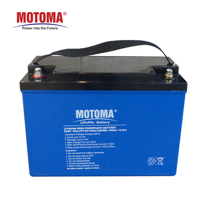 MOTOMA IEC62133 12V 100Ah太陽貯蔵システムのための深い周期LifePO4電池